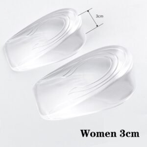 3cm Transparent Silicone Height Insoles