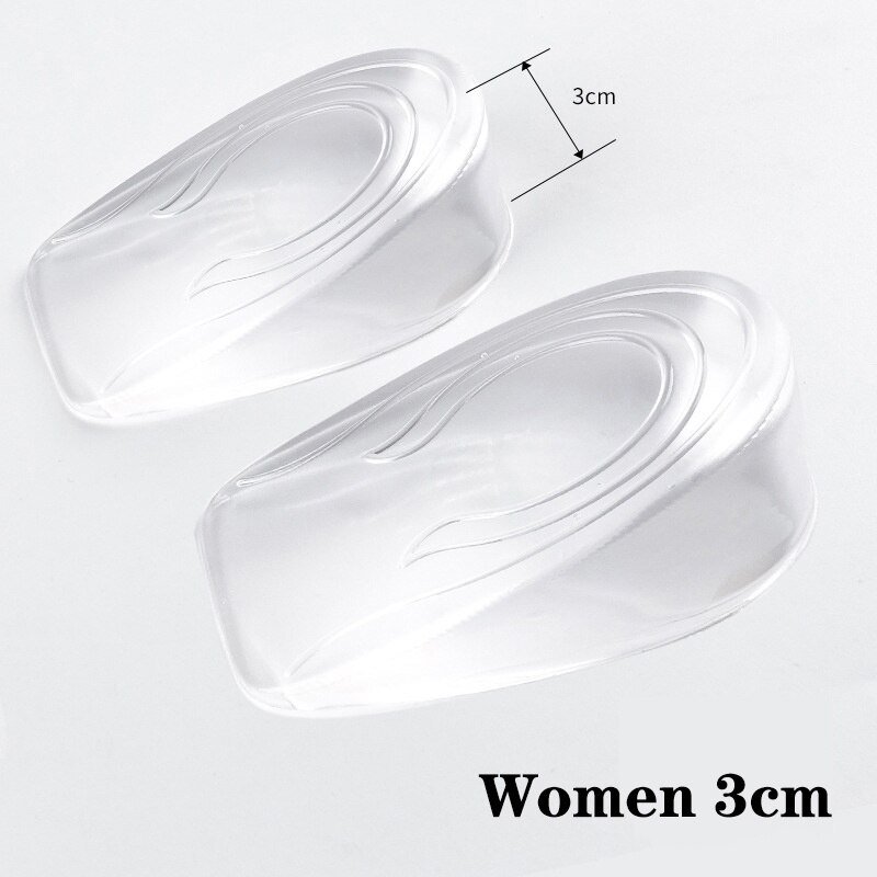 3cm Transparent Silicone Height Insoles