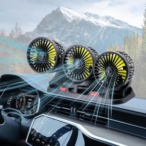 Triple-Head 360° Car Fan